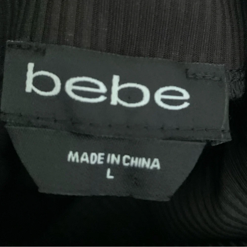 NWOT Bebe Women Black High-Neck Maxi Dress, Large, 92%polyester, 8 Spandex - Picture 3 of 12